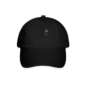 Rottweiler dans la poche thoracique - Casquette classique - noir/noir - Devant
