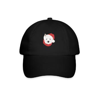 West Highland White Terrier Noël - Casquette classique - noir/noir - Devant