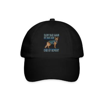 Vu Bad Man Bit Bad Man Chien policier - Casquette classique - noir/noir - Devant