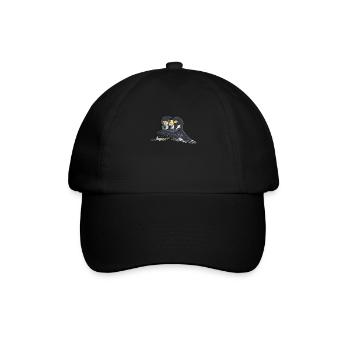 Vogel Wanderfalke - Baseballkappe - Schwarz/Schwarz - Vorne