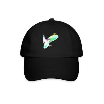 Flying Splash Bird Owl - Baseball Cap - black/black - Front
