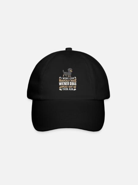 Dachshund Wiener Dackel Rauhhaardackel - Baseballkappe - Schwarz/Schwarz