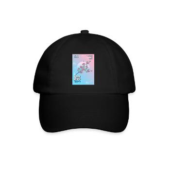 Cherry Blossom Sakura Vaporwave Aesthetic VCR Gesch - Baseball Cap - black/black - Front