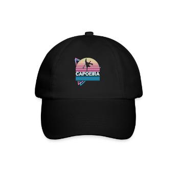 Capoeira Brazilian Martial Arts Retro Gift - Baseball Cap - black/black - Front