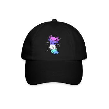 Drapeau spectrosexuel Axolotl Pile Kawaii - Casquette classique - noir/noir - Devant