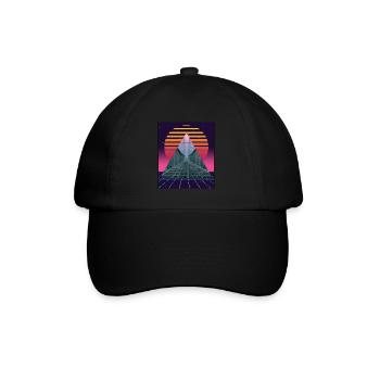 Anemoiacore Aesthetic Border Space Weirdcore - Baseball Cap - black/black - Front