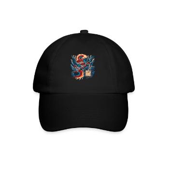 Cyborg Dragon Cyber-Punk Japonais Cyber-Esthétique - Casquette classique - noir/noir - Devant