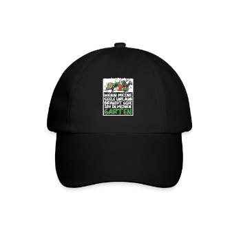 Garten Hobbygärtner Pflanzen Blumen Gärtner - Baseballkappe - Schwarz/Schwarz - Vorne
