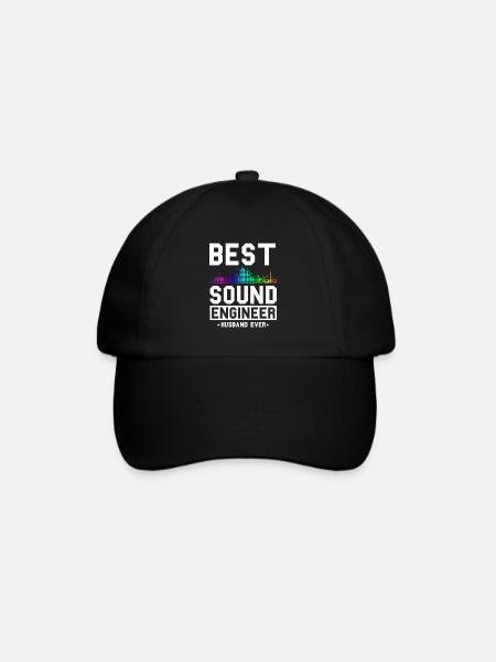 Tontechniker Sound Audio Engineer - Baseballkappe - Schwarz/Schwarz