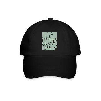 Feuilles esthétiques pastel danoises - Casquette classique - noir/noir - Devant