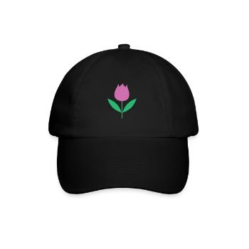 Fleurs de tulipe Tulipes Jardinier de jardin - Casquette classique - noir/noir - Devant