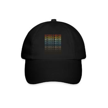 Bitterfeld-Wolfen City Retro Vintage - Baseball Cap - black/black - Front