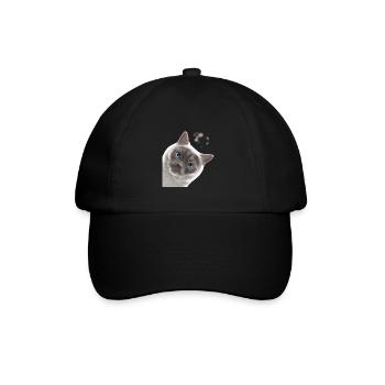 Curieux Colourpoint British Shorthair Cat - Casquette classique - noir/noir - Devant