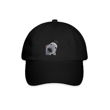 Funny Curious Dog Bedlington Terrier - Baseball Cap - black/black - Front