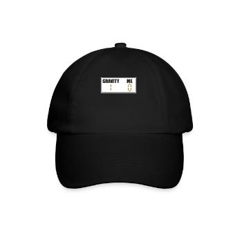 Gebrochener Arm Spruch - Fraktur Gipsarm - Baseballkappe - Schwarz/Schwarz - Vorne