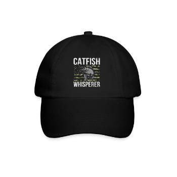 Catfish Whisperer - Wels Catfish Hunter - Baseballkappe - Schwarz/Schwarz - Vorne