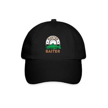 Master Baiter - Wels Catfish Hunter - Baseballkappe - Schwarz/Schwarz - Vorne