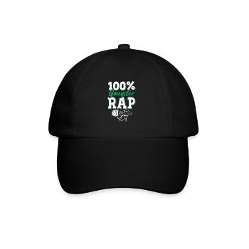 100% Gangster Rap - Casquette classique - noir/noir - Devant