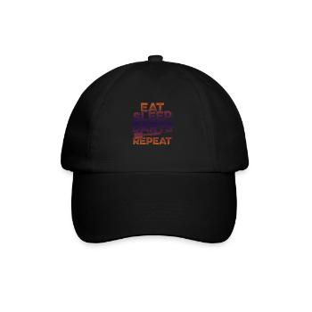 manger des fléchettes de sommeil répéter - Casquette classique - noir/noir - Devant
