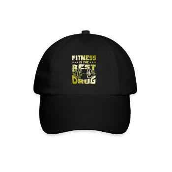 fitness meilleur médicament - Casquette classique - noir/noir - Devant