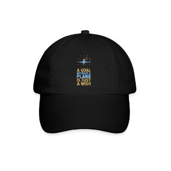 Capitaine pilote de ligne Jumbo Jet - Casquette classique - noir/noir - Devant