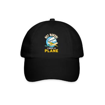 Devis de pilote de ligne J’ai un pilote d’avion - Casquette classique - noir/noir - Devant