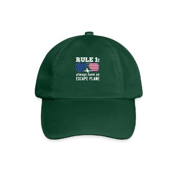 Ayez toujours un pilote de jeu de mots d’avion d’évacuation - Casquette classique - vert bouteille - Devant