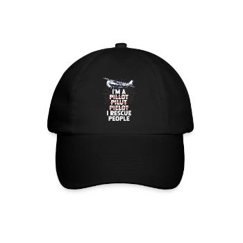 Erreur de pilote pour un pilote de recherche et de sauvetage - Casquette classique - noir/noir - Devant