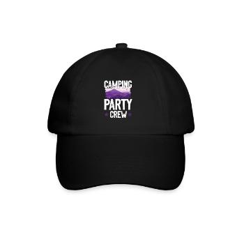 Équipe de fête de camping - Casquette classique - noir/noir - Devant