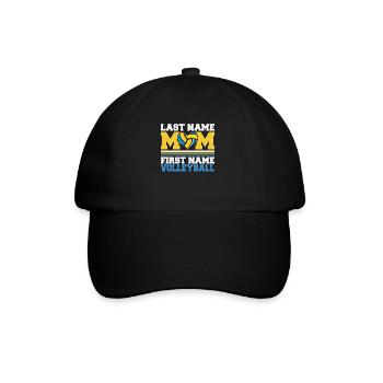 Volleyball Volleyball Player Heart Volleyball Mama - Casquette classique - noir/noir - Devant
