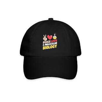 Biology Biologist Peace Dear molecular biologist - Baseball Cap - black/black - Front