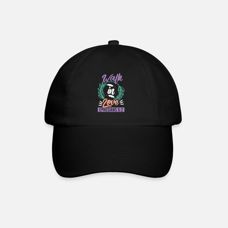 Aimer dire la Bible verset Jésus - Casquette classique - noir/noir