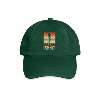 Coffee Poop Run Laufen Running - Casquette classique - vert bouteille - Devant