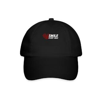 Smile Every Mile - Running Training Marathon Running - Baseball Cap - black/black - Front