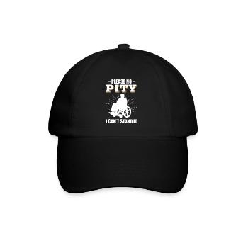 Funny Spinal Cord Injury Wheelchair Cross-Section - Baseball Cap - black/black - Front