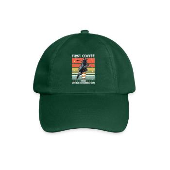 Samurai Kaffee - Baseballkappe - Flaschengrün - Vorne