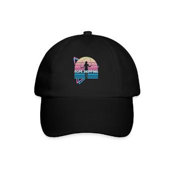 Rope Hopping Rope Jumping Fitness Retro - Casquette classique - noir/noir - Devant
