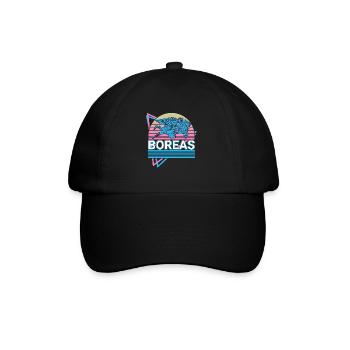 Boreas Griechischer Gott Antike griechische Mythol - Baseballkappe - Schwarz/Schwarz - Vorne