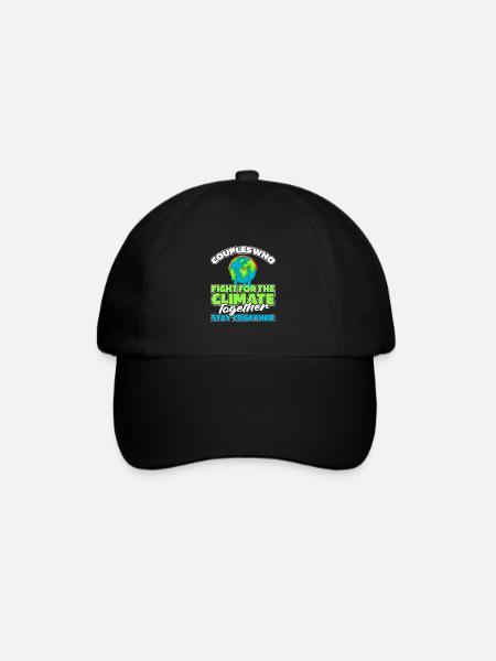 Couple de protection contre le changement climatique - Casquette classique - noir/noir
