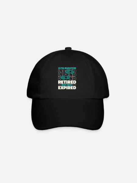 Ultramarathon in retirement - Baseball Cap - black/black