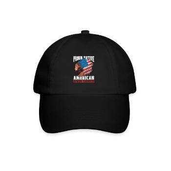 Ingenieur US Flagge Bergbauingenieur - Baseballkappe - Schwarz/Schwarz - Vorne