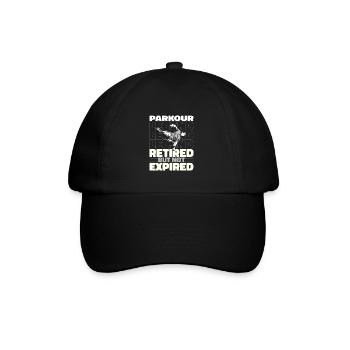 Parkour in retirement - Baseball Cap - black/black - Front