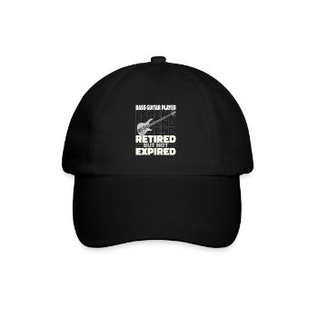 Bassist Bass Guitar Retired Bassist - Baseball Cap - black/black - Front