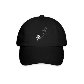 Ligne de courbe - Cyclisme - (5) - Casquette classique - noir/noir - Devant