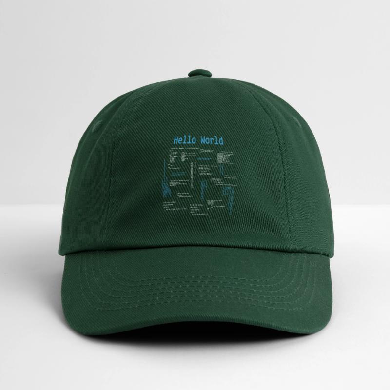 Hello World Programming Languages Programmer Nerd Baseball Cap