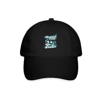 Street food food food trucks - Baseball Cap - black/black - Front