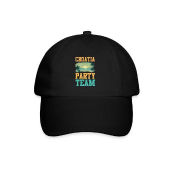 Croatia Party Team - Baseball Cap - black/black - Front