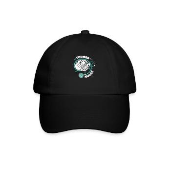 nurse stethoscope - Baseball Cap - black/black - Front