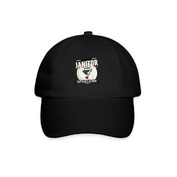 Scruffington Janitor Services Caretaker - Baseball Cap - black/black - Front