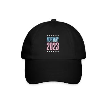 Norwegen 2023 - Baseballkappe - Schwarz/Schwarz - Vorne